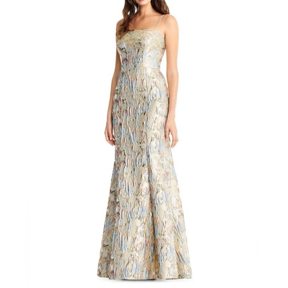 Aidan Mattox Dresses & Skirts - Aiden Mattox Jacquard Mermaid Gown